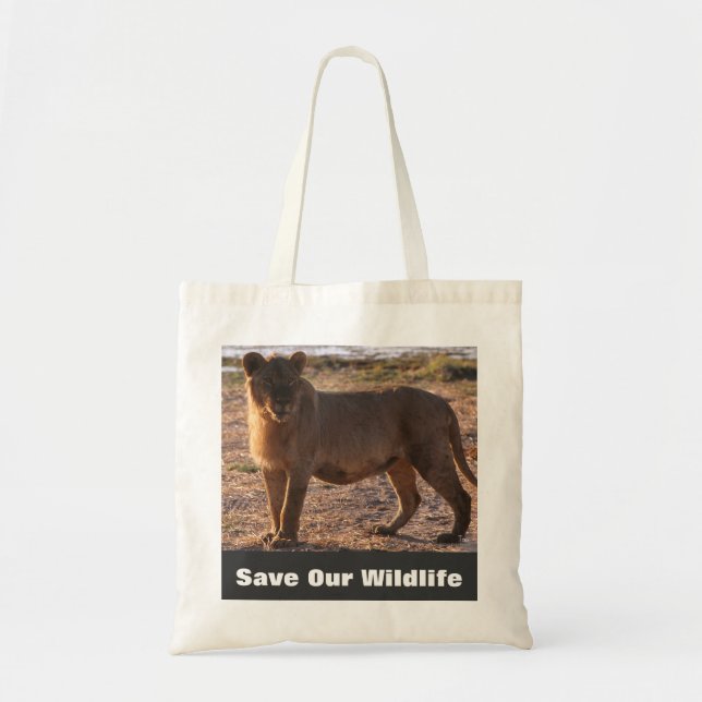 Tau Sauvez notre Sac fourre-tout faunique (Devant)