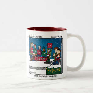 Taub-Freundliche Carolers-Tasse Zweifarbige Tasse