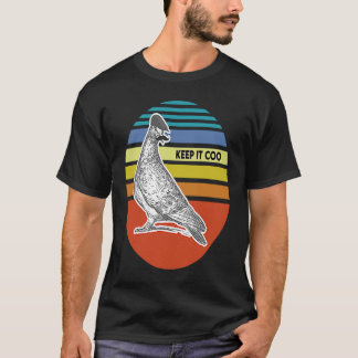 Taube Behalte es Coo retro T-Shirt