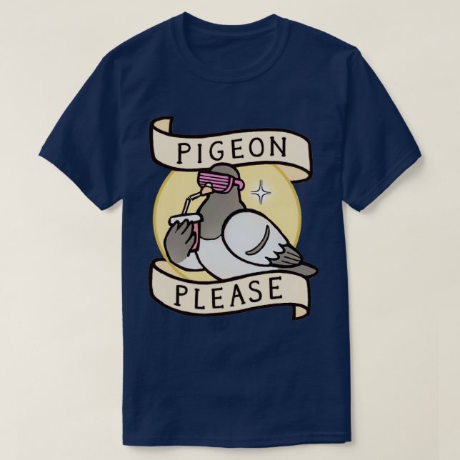Taube, bitte 2 T-Shirt (Design vorne)