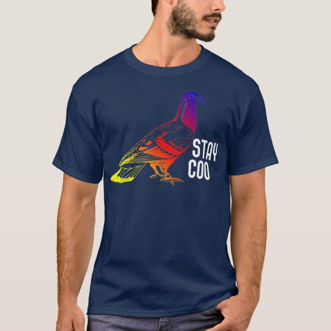 Taube Bleibe Coo Züchter Taube Racing Geschenk T-Shirt (Vorderseite)