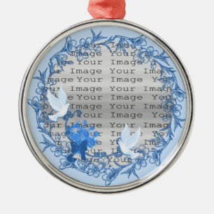 Taube Custom Round Silver Ornament