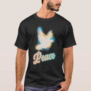 Taube des Friedens farbenfrohe Taube für die Fried T-Shirt