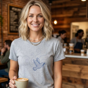 Taube des Friedens. Frieden.  T-Shirt