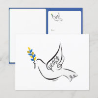 Taube des Friedens Postkarte