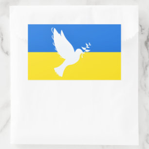 Taube des Friedens Unterstützt Ukraine Aufkleber -