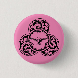 Taube des Heiligen Geistes Christliches Symbol Button