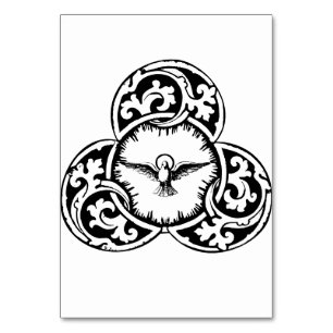 Taube des Heiligen Geistes Christliches Symbol Tischnummer