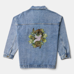Taube des Weltfriedens und Hoffnung für den Weltfr Jeansjacke