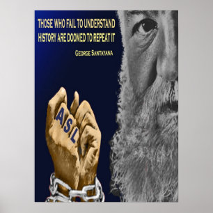 Taube Geschichte wiederholt sich.   18" x 24" Poster