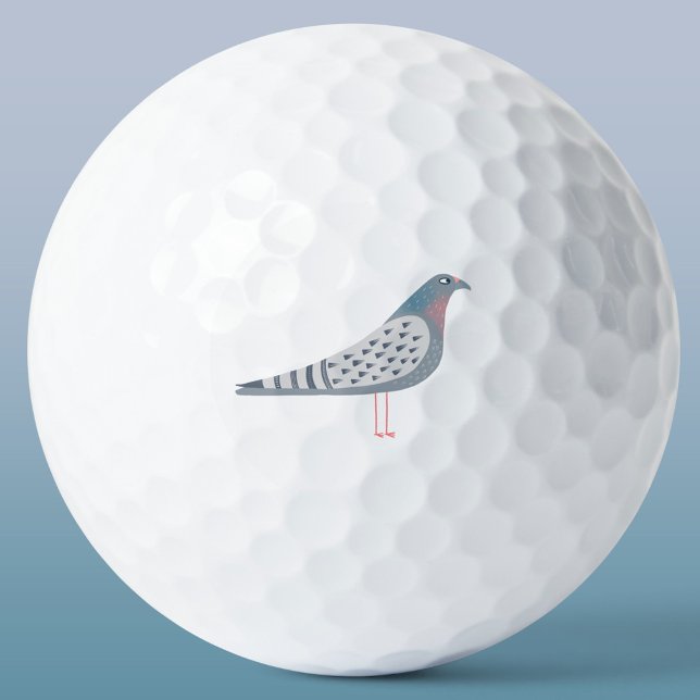 Taube Golfball (Pigeon golf ball for bird lovers)