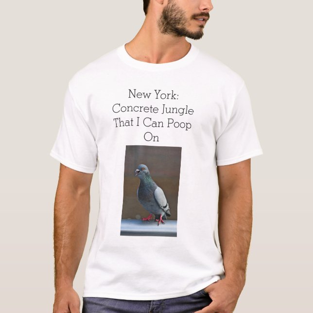 Taube in New York T-Shirt (Vorderseite)