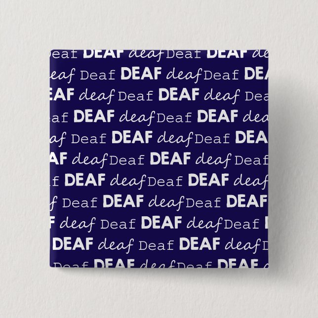 TAUBE Kultur-einzigartige Typografie-weißes Blau Button (Vorderseite)