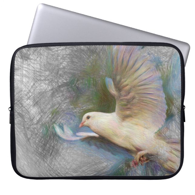 Taube Laptopschutzhülle (Vorderseite)