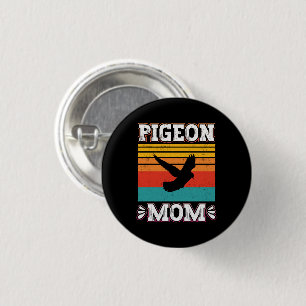 Taube Mama Bird Fly Animal Niedlich Pigeon Birds R Button