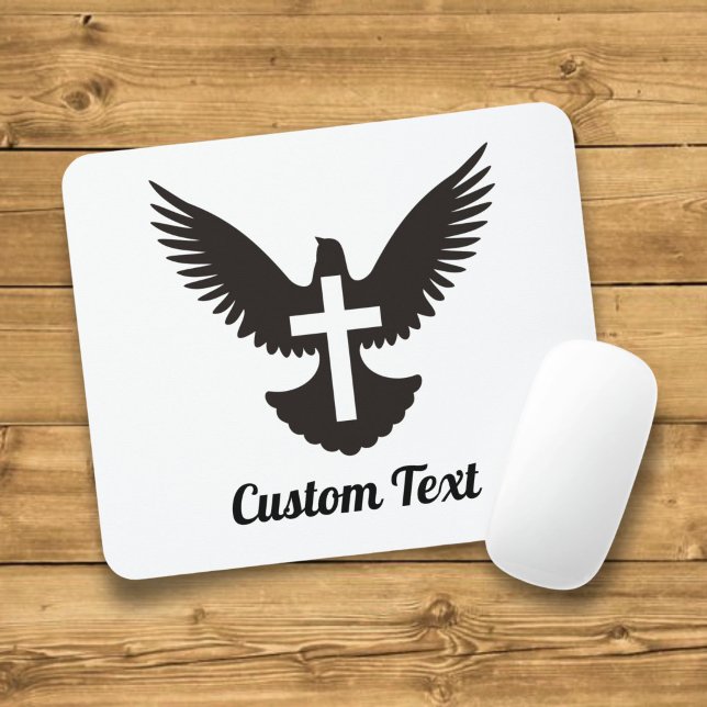 Taube mit Cross Mouse Pad Mousepad (Von Creator hochgeladen)