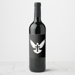 Taube mit Kreuz Weinetikett
