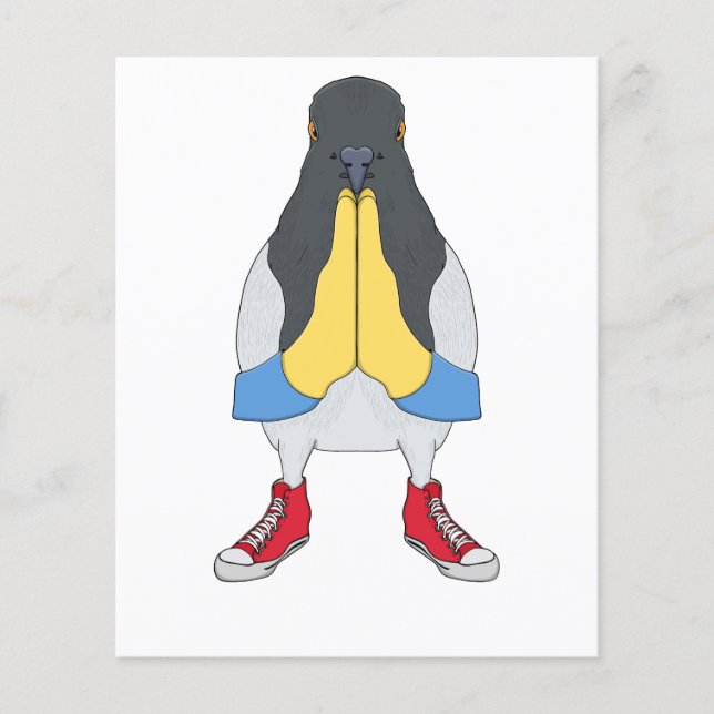 Taube mit Schuhen Flyer (Vorne)