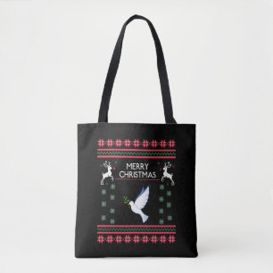 Taube mit Weihnachtsbird Tasche