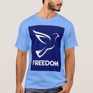Taube mit weißer Freiheit T-Shirt