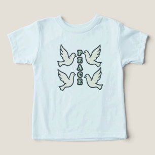 Taube Silhouette mit "PEACE" - Wearable