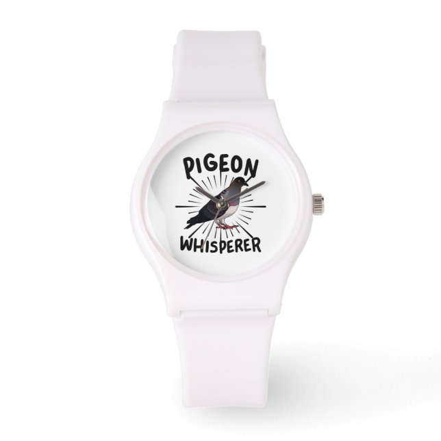 Taube - TaubenWhisperer Armbanduhr (Vorderseite)