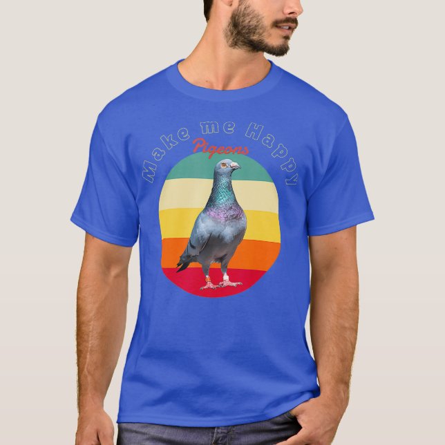 Taube über einem Sonnenuntergang T-Shirt (Vorderseite)