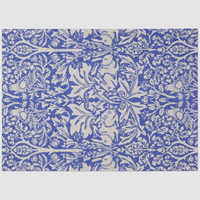 Taube und Kaninchen, William Morris Seidenpapier (Vorderseite)