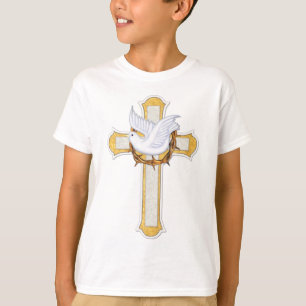 Taube und Kreuz T-Shirt