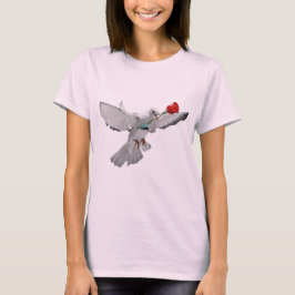 Taube und Rose T-Shirt