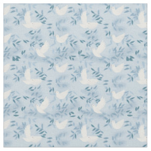 Taube Vogel Blau Stoff