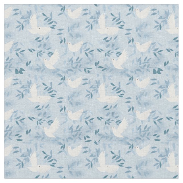 Taube Vogel Blau Stoff (Nahaufnahme)