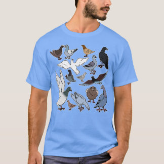 Taube züchtet Vögel Geschenk lustige Renntauben 2 T-Shirt