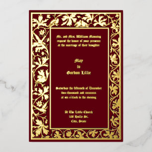 Tauben an der Blumenblättergrenze Folieneinladung