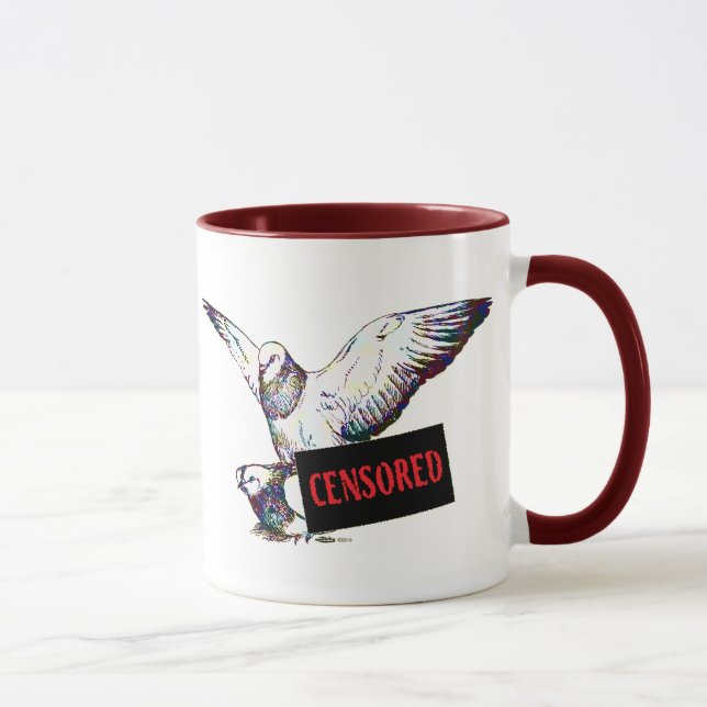 Tauben-Anschluss:  Zensiert! Tasse (Rechts)