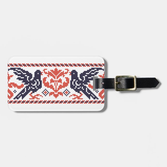 Tauben Gepäckanhänger (Vorderseite horizontal)