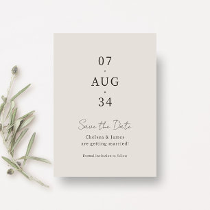 Tauben Grau   Chic Minimal Hochzeit - Rettet das D Save The Date
