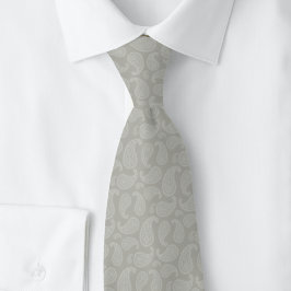 Tauben graue Paisley Krawatte