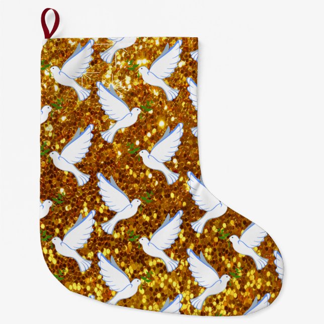 Tauben Großer Weihnachtsstrumpf (Vorderseite)