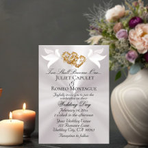 Tauben, Herzen, QR Code - Pearl White/Gold