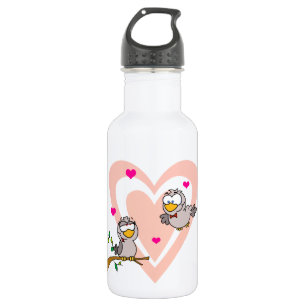 Tauben in der Liebe Trinkflasche