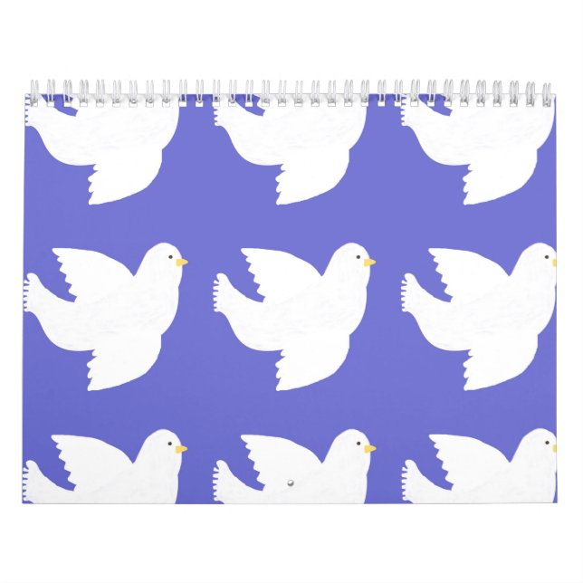 Tauben Malkunst Kalender (Titelbild)