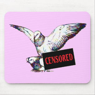 Tauben Paarung: Zensur! Mousepad