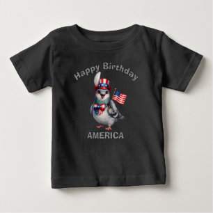 Tauben-Patriotisches-Kinder-T-Shirt (4q) Baby T-shirt