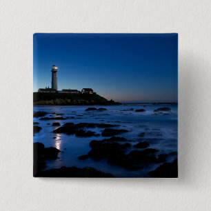 Tauben-Punkt-Leuchtturm Half Moon Bay, Ca Button