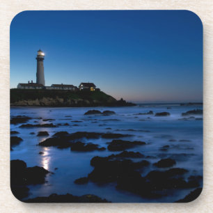 Tauben-Punkt-Leuchtturm Half Moon Bay, Ca Getränkeuntersetzer