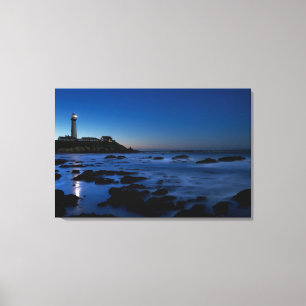 Tauben-Punkt-Leuchtturm   Half Moon Bay, Ca Leinwanddruck