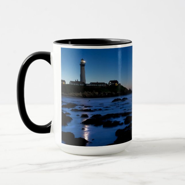 Tauben-Punkt-Leuchtturm | Half Moon Bay, Ca Tasse (Links)