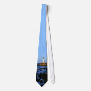 Tauben-Punkt-Leuchtturm Krawatte