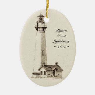 Tauben-Punkt-Leuchtturm-Verzierung Keramik Ornament
